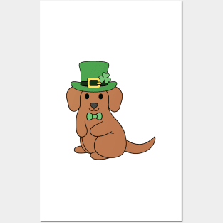 St Patrick Dachshund Posters and Art